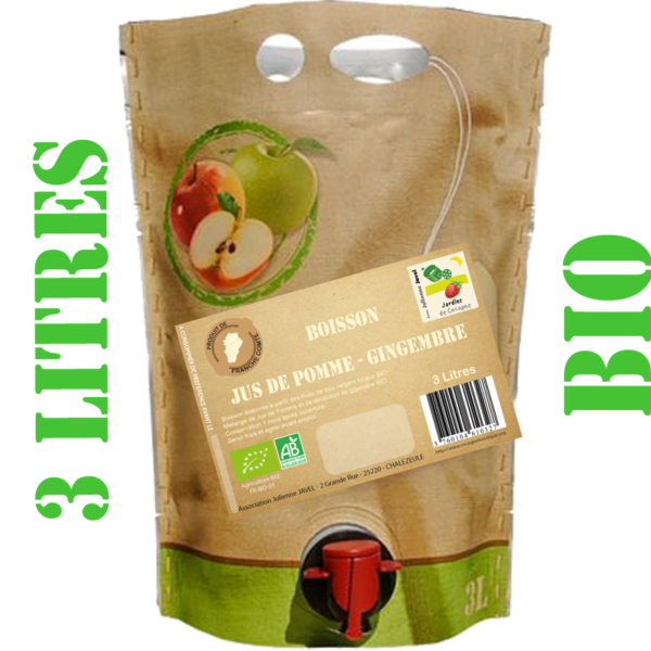 BOISSON  JUS DE POMME GINGEMBRE Pouch-Up 3L