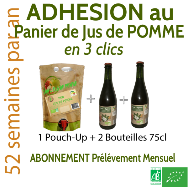 PANIER DE JUS DE POMME Prélèvement Mensuel