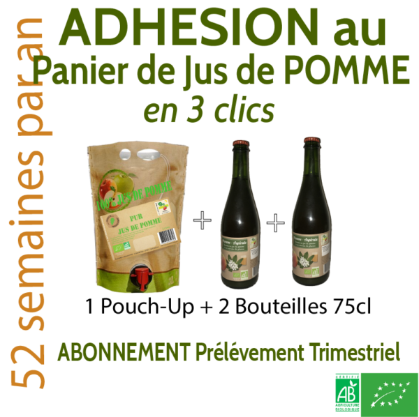 PANIER DE JUS DE POMME Prélèvement Trimestriel
