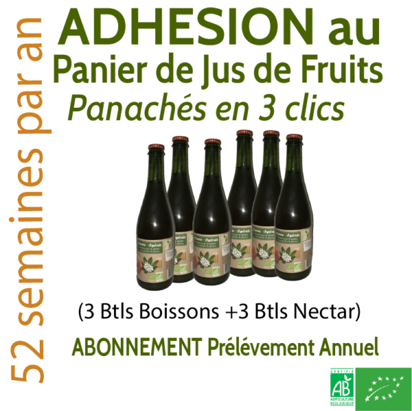 PANIER DE JUS DE FRUITS PANACHÉS Prélèvement Annuel