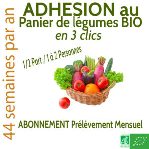 PANIER DE LÉGUMES 1/2 PART Prélèvement Mensuel