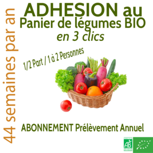 PANIER DE LÉGUMES 1/2 PART Prélèvement Annuel