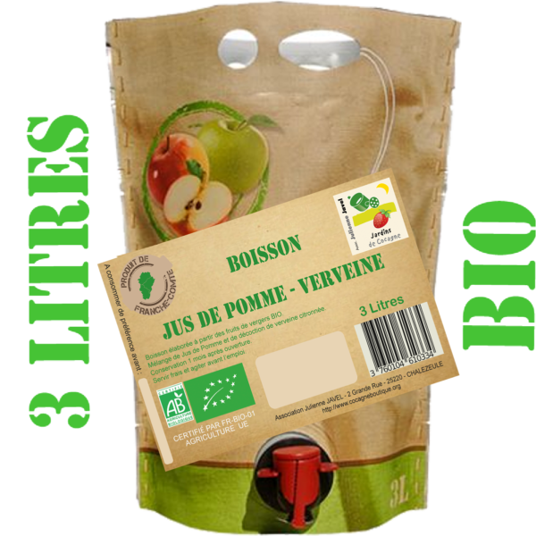 BOISSON  JUS DE POMME VERVEINE