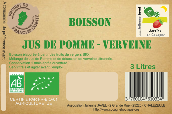 BOISSON  JUS DE POMME VERVEINE – Image 2