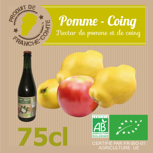 NECTAR POMME-COING  Bouteille Verre 75cl